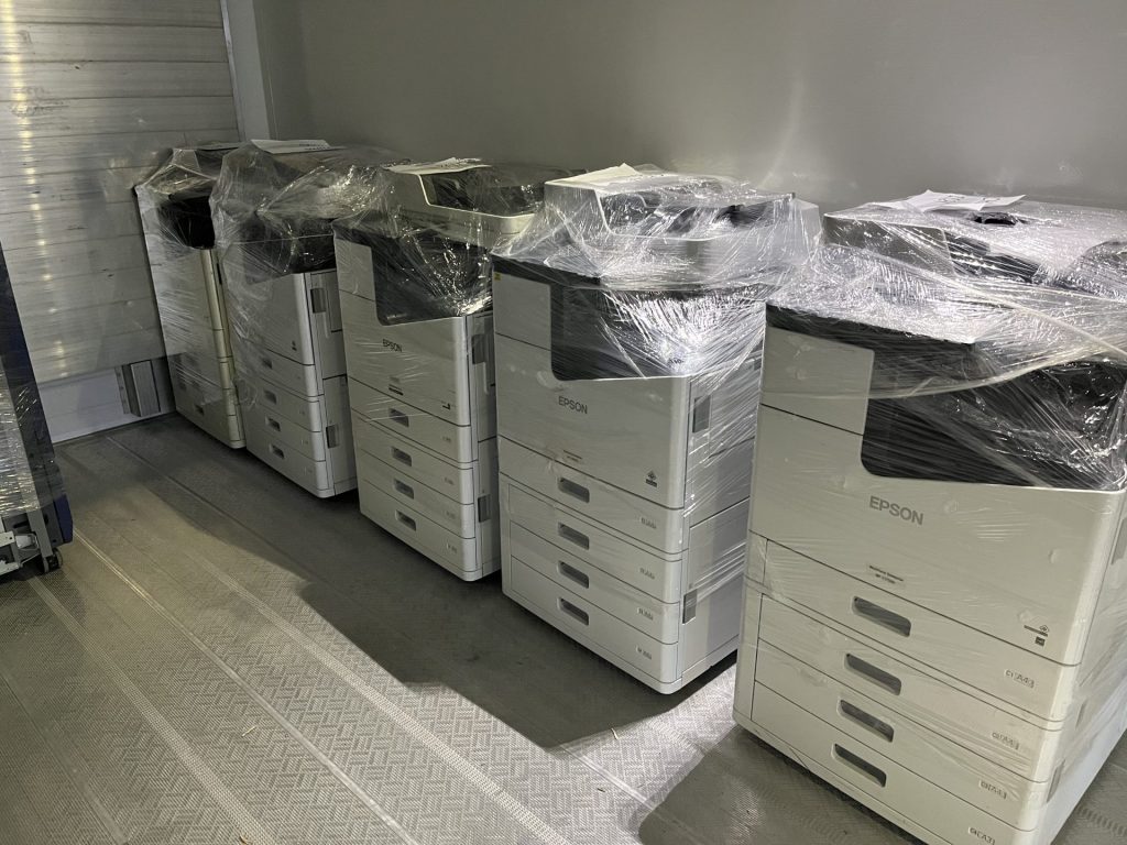 Epson Drucker in Folie verpackt